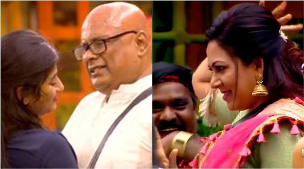 bigg boss 4, vijay tv, suresh chakravarthy, archana, பிக் பாஸ், பிக் பாஸ் 4, சுரேஷ் சக்ரவர்த்தி, அர்ச்சனா, ரியோ ராஜ், அனிதா சம்பத், விஜய் டிவி, கமல்ஹாசன், reo raj, anitha sambath, sanam shetty, bigg boss 4, bigg boss tamil, kamal haasan