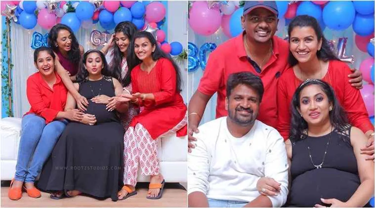 vijay tv serial actress sai pramoditha baby shower, bharathi kannamma serial director praveen bennett, விஜய் டிவி, சீரியல் நடிகை, சாய் பிரமோதிதா வளைகாப்பு, பாரதி கண்ணம்மா சீரியல் இயக்குனர் பிரவீன் பென்னெட், sai pramoditha baby shower, sai pramoditha - praveen bennett couple celebrates baby shower, vijay tv, baby shower photos goes viral, trending photos