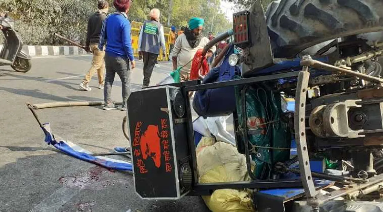 Delhi Farmers’ protests turn violent and the tractor rally protest 27-year-old youngster Navneet Singh dies at Delhi capital - டெல்லி டிராக்டர் பேரணியில் பலியான நவ்ரீத் சிங்: இறப்புக்கான காரணம் குறித்து முரண்பட்ட தகவல்