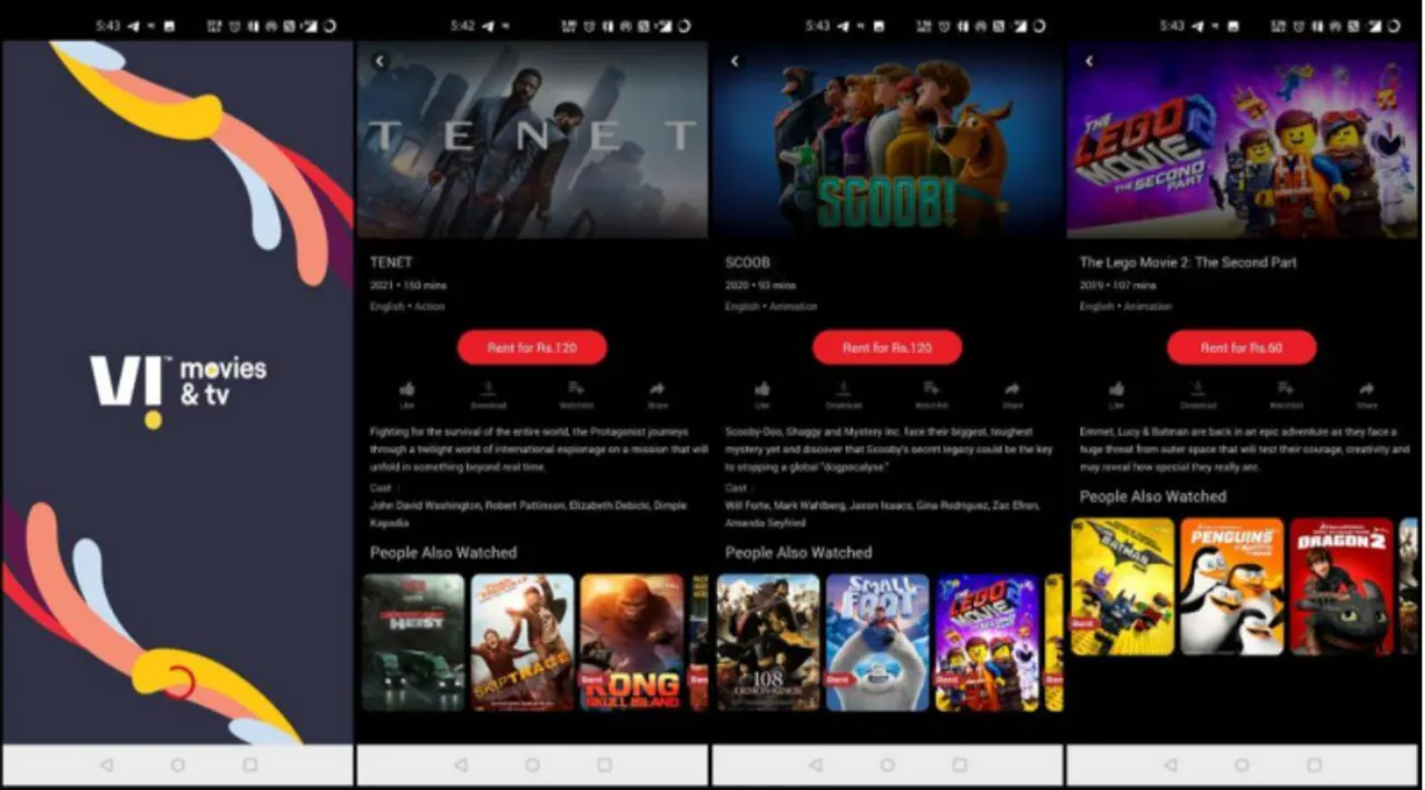 Vodafone idea vi movies tv app to now offer paid premium content on rent Tamil News