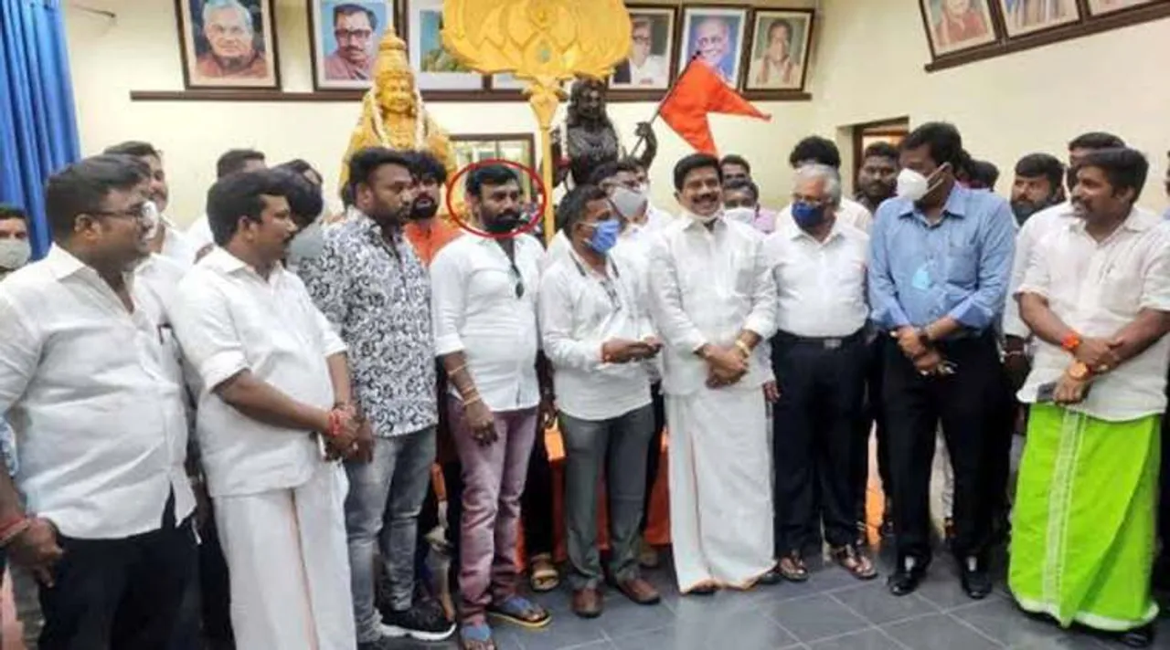 பிரபல ரவுடி கல்வெட்டு ரவி ஆந்திராவில கைது : தமிழக பாஜகவில்  இணைந்தவர்