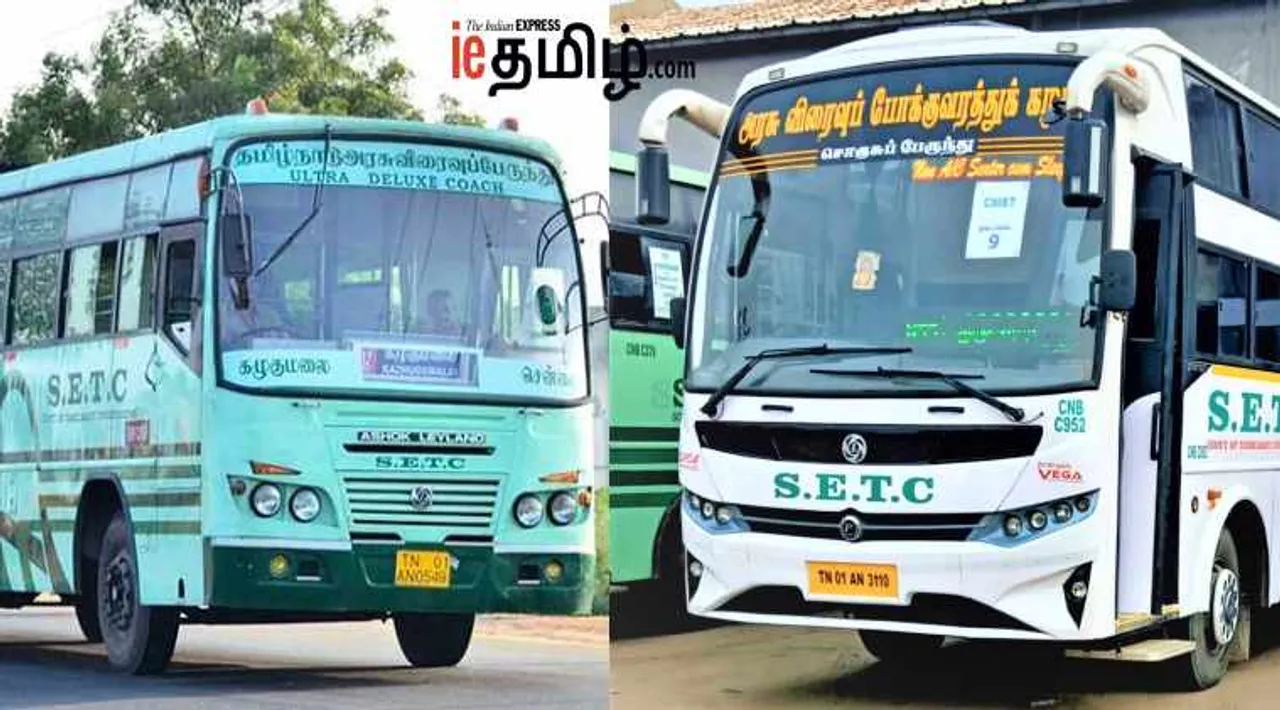 New board for SETC bus to Coimbatore and Madurai from Velachery and T.nagar.