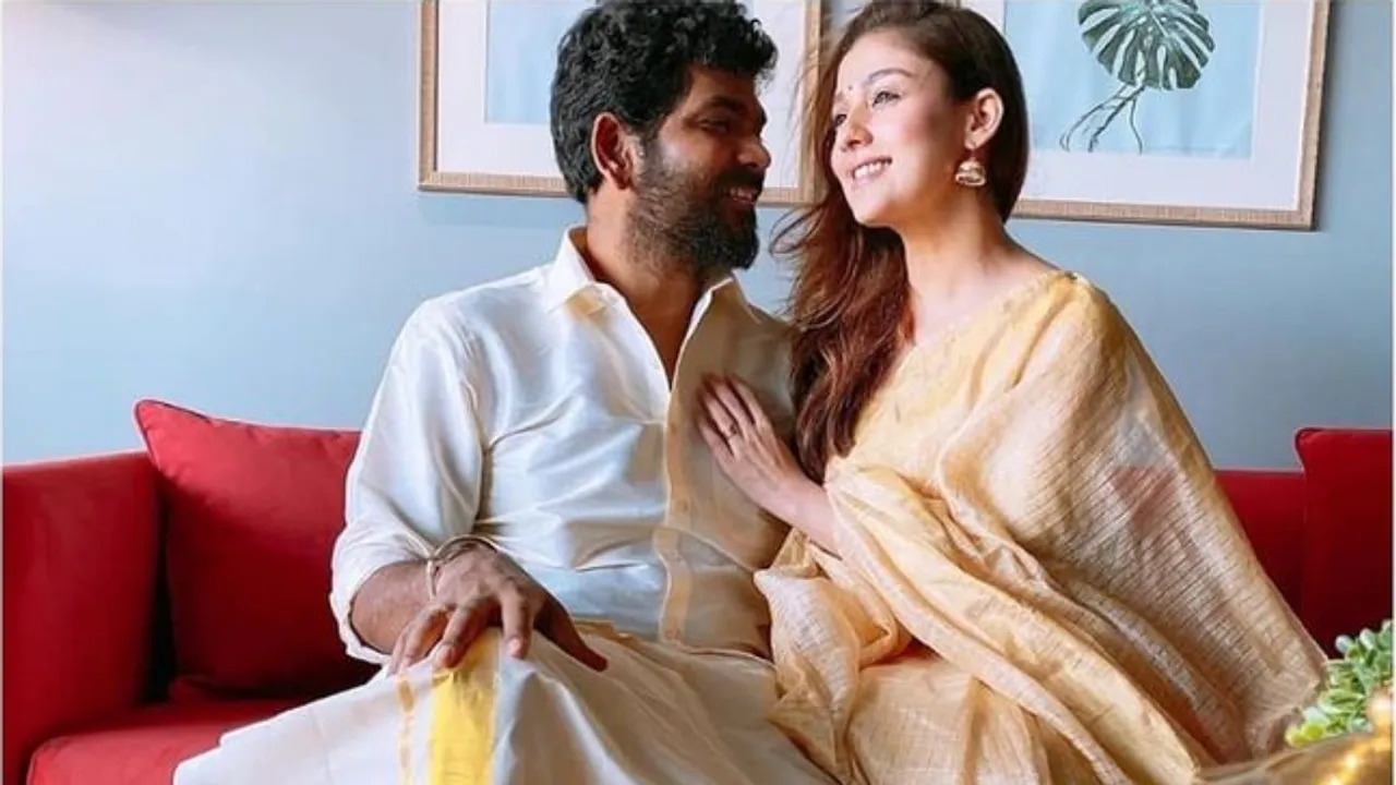 Nayanthara Vignesh Shivan got engaged Viral Photos in Social Media Tamil News