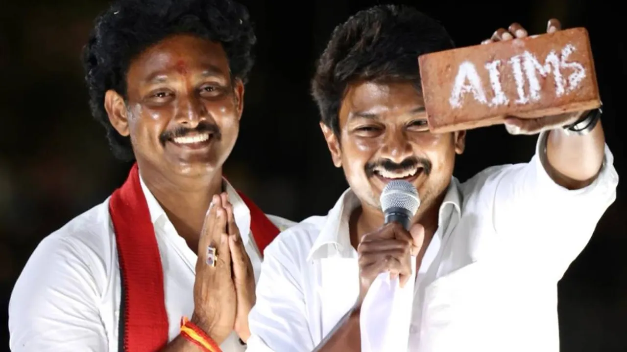 bjp functionary police complains, udhayanidhi stalin, bjp member alleged udhayanidhi steal madurai aiims brick, திமுக, உதயநிதி, மதுரை எய்ம்ஸ், எய்ம்ஸ் செங்கல் திருடியதாக புகார், dmk, tamil nadu assembly elections 2021, madurai aiims