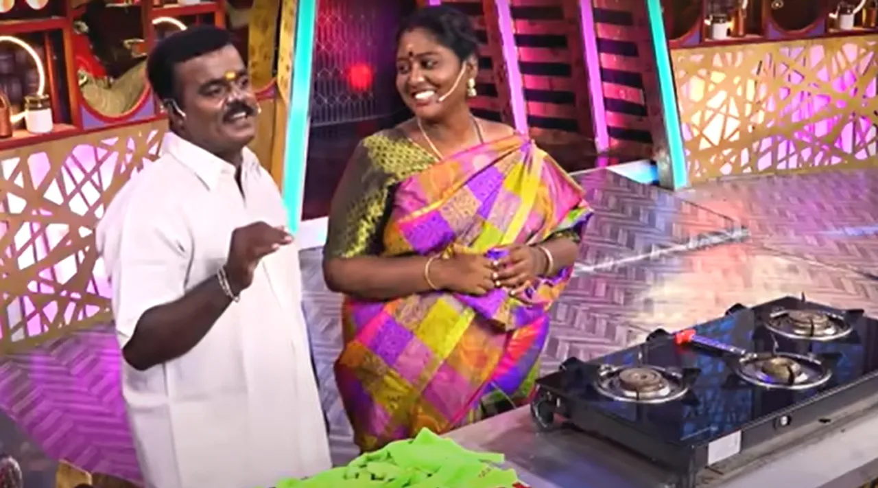 கோமாளிகள் குக் செய்த அதே செட்: 'தீபா அக்காவ இங்கேயும் சமைக்க விட்டுட்டீங்களேடா!'