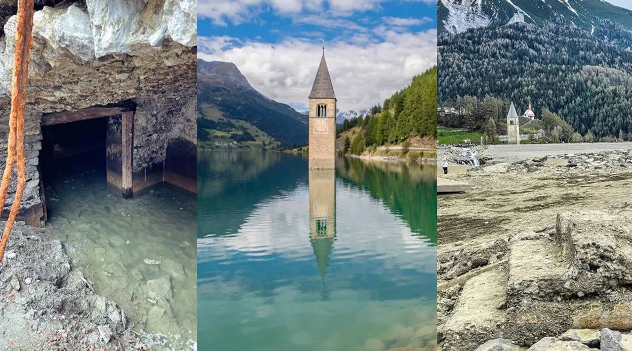Viral trending photos of underwater village of Curon re-emerges after 70 years