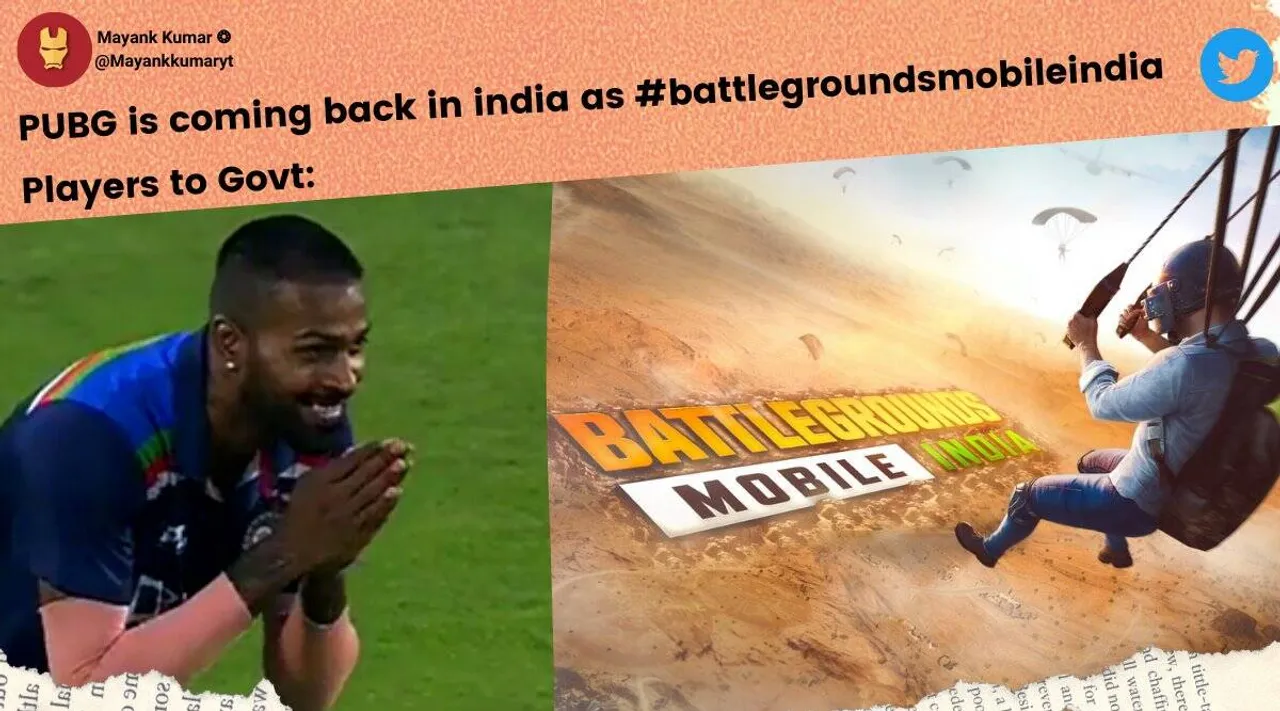 PUBG developer announces ‘Battlegrounds Mobile India’, gamers rejoice with memes