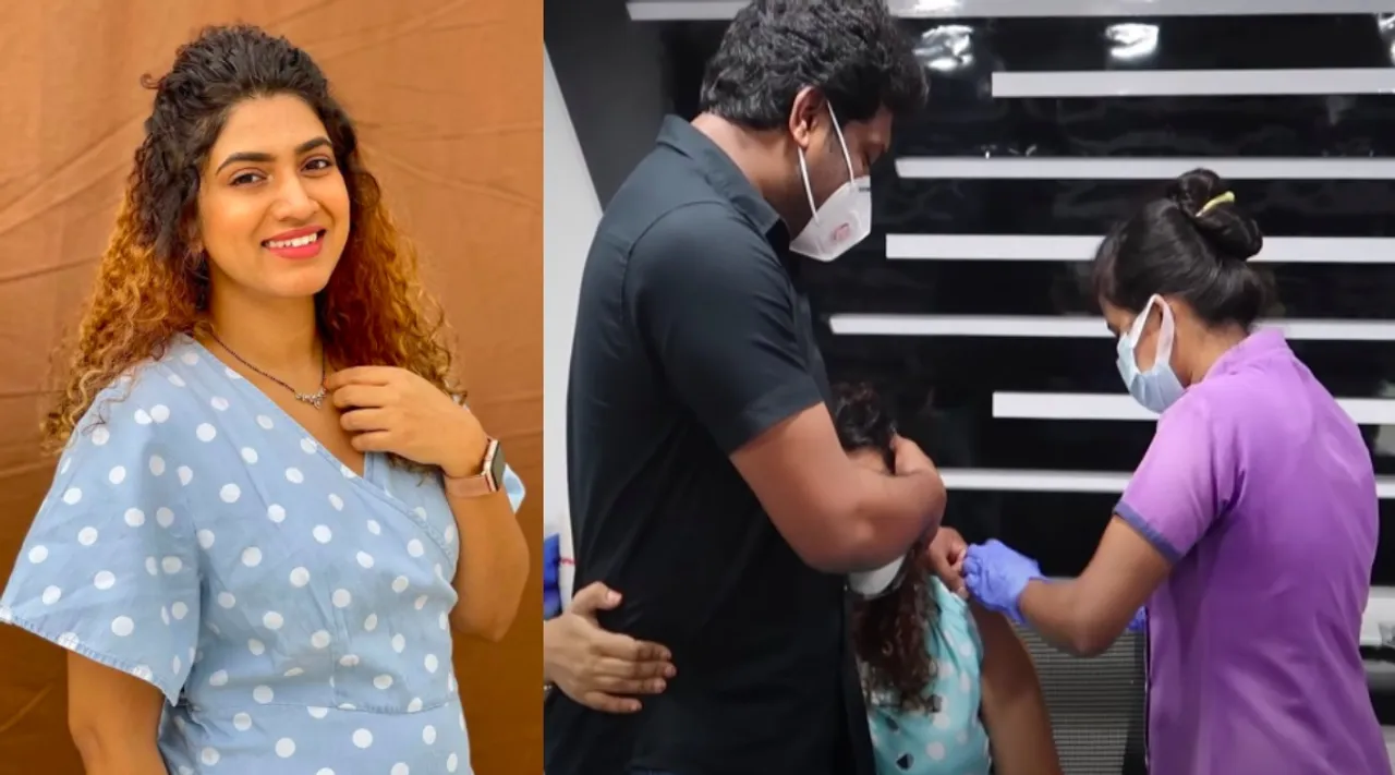 Pagal Nilavu serial Tamil News: Vaccine During Pregnancy serial actress sameera sherief video