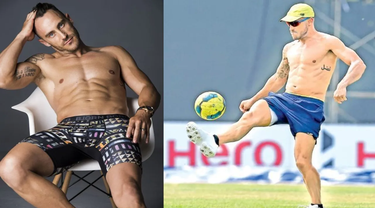 Cricket news in tamil: Secrets behind faf du plessiss tattoos