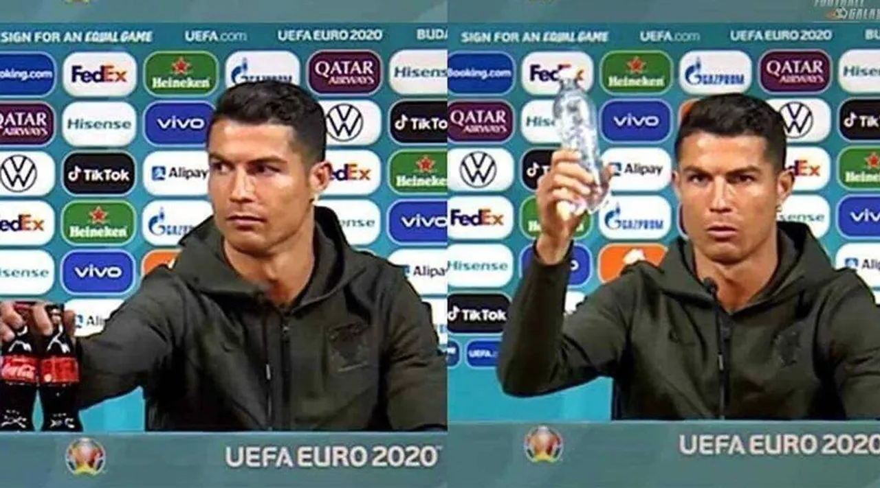 Cristiano Ronaldo Tamil News: Drink water' Ronaldo removes Coca Cola bottles during press conference; video goes viral