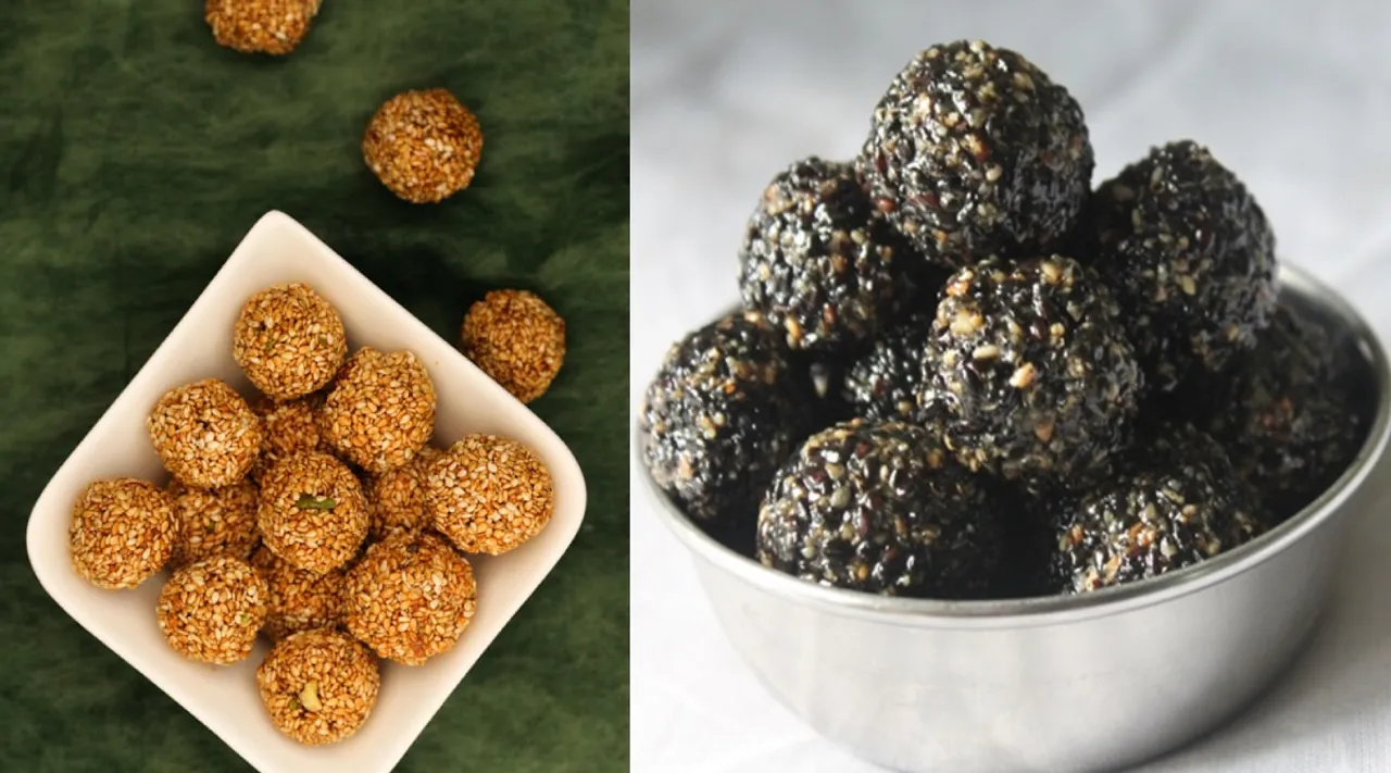 Healthy Sesame Balls in Tamil: karupatti ellu urundai making in tamil