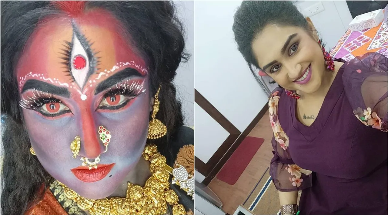 vanitha vijayakumar, vanitha, vanitha kali makeup video, வனிதா விஜயகுமார், வனிதா, வனிதா காளி மேக்அப், வனிதா காளி வீடியோ, பிபி ஜோடிகள், பிக் பாஸ் ஜோடிகள், vanitha kali mekeup photo, bb jodigal, bigg boss jodigal, vijay tv, vanitha vijayakumar latest video, vanitha latest video