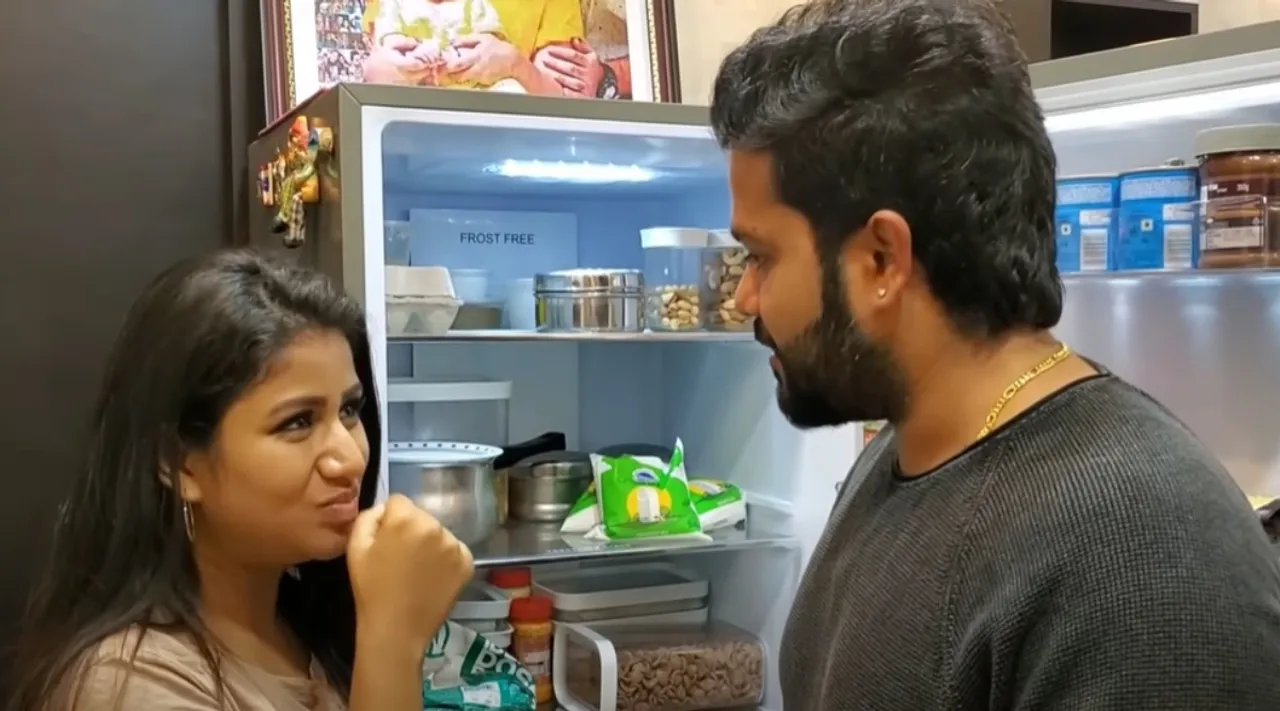 Alya Manasa Sanjiev Fridge Tour Youtube Review Tamil News