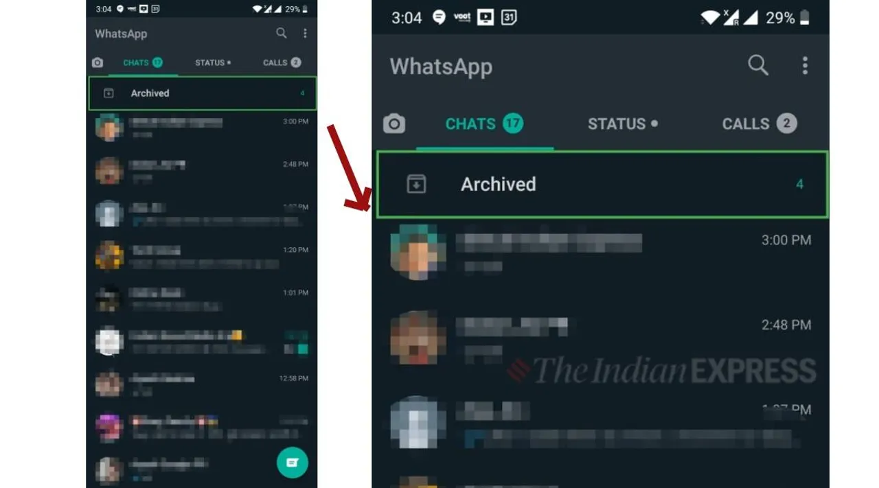 Whatsapp how to remove archived box from the top Tamil News