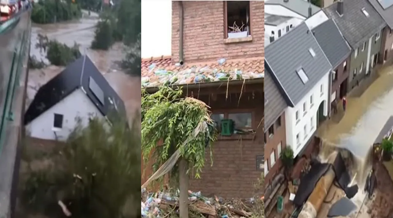 Trending viral video of Germany Flood and storm