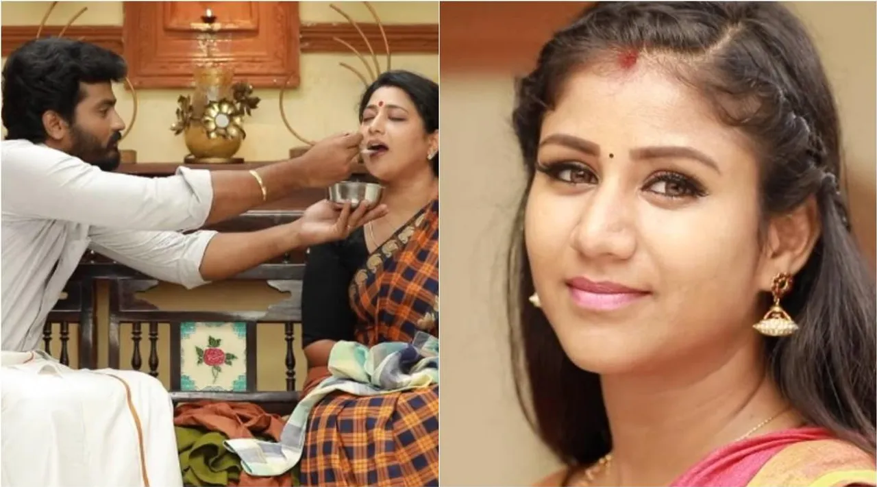 vijay tv, raja rani 2, raja rani 2 serial, saravanan shares happiness with his mummy, ராஜா ராணி 2, ராஜா ராணி 2 சீரியல், ராஜா ராணி 2 சீரியல் இன்றைய எபிசோடு, சரவணன், சிவகாமி, சந்தியா, சந்தியாவுக்கு பாயசம் ஊட்டிய சரவணன், saravanan shares happiness with sandhya, tamil tv serials, raja rani 2 serial today episode story, vijay tv serial story