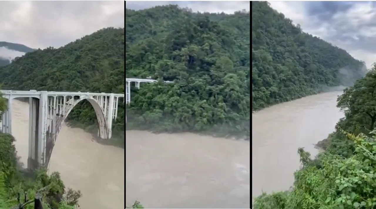 Viral video, trending viral video of teesta river, river teesta