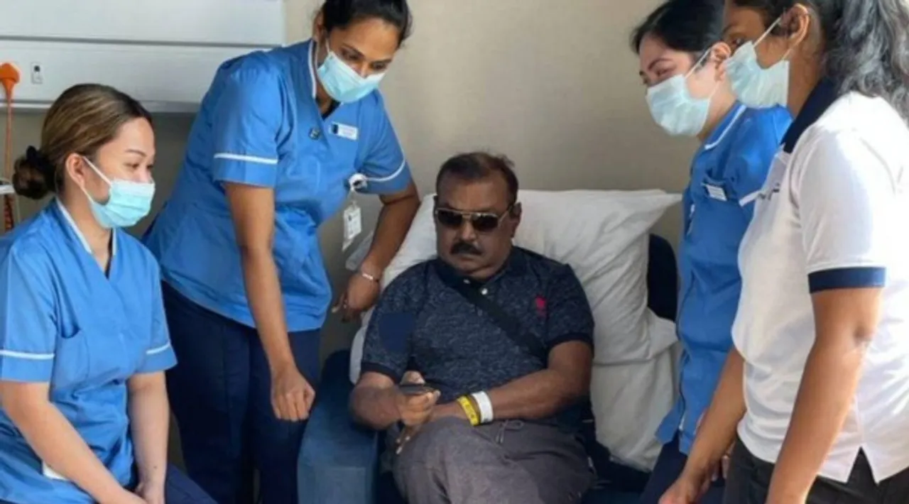 Vijayakanth tweets his health conditions updates, Vijayakanth gives his health updates, விஜயகாந்த் உடல்நிலை, விஜயகாந்த், தேமுதிக தலைவர் விஜயகாந்த், துபாயில் நர்ஸ்களுடன் சத்ரியன் படம் பார்த்த விஜயகாந்த், தேமுதிக, vijayakanth health upadates, vijayakanth watch movie with nurses, Vijayakanth in Dubai, Vijayakanth treatment, DMDK leader Vijayakanth, Vijayakanths fans gets emotional, Vijayakanth news