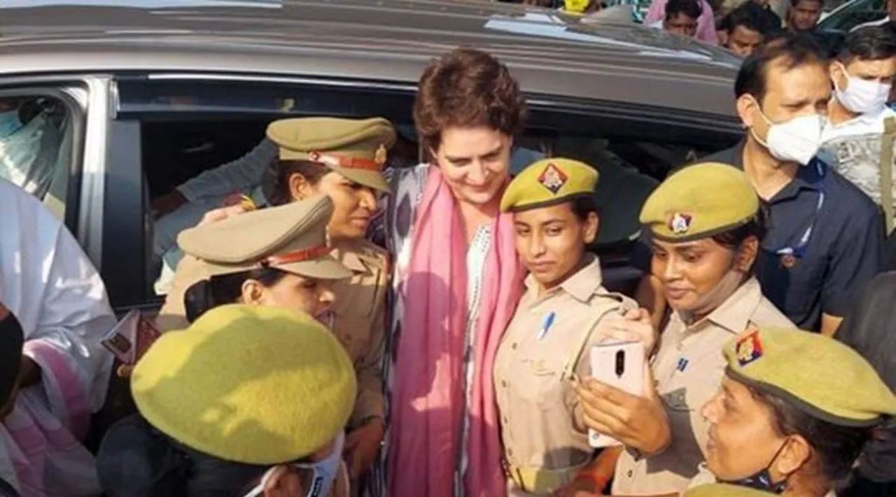 Congress leader priyanka gandhi, priyanka gandhi stopped UP police, போலீஸ் காவலில் இறந்தவரின் குடும்பத்தை சந்திக்க சென்ற பிரியங்கா காந்தி தடுத்து நிறுத்தம் உத்தரப் பிரதேசம், உபி காவல்துறை, Uttar Pradesh, congress, dalit youth custody death