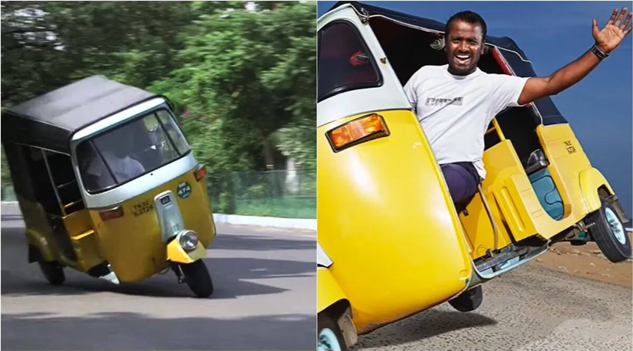 Chennai man makes Guinness World Record by driving auto-rickshaw