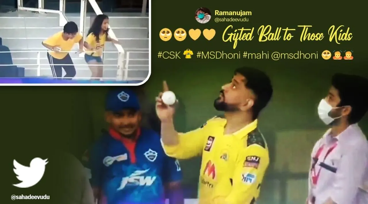 Ipl Tamil News: MS Dhoni gifts signed ball to young CSK fans Tamil News
