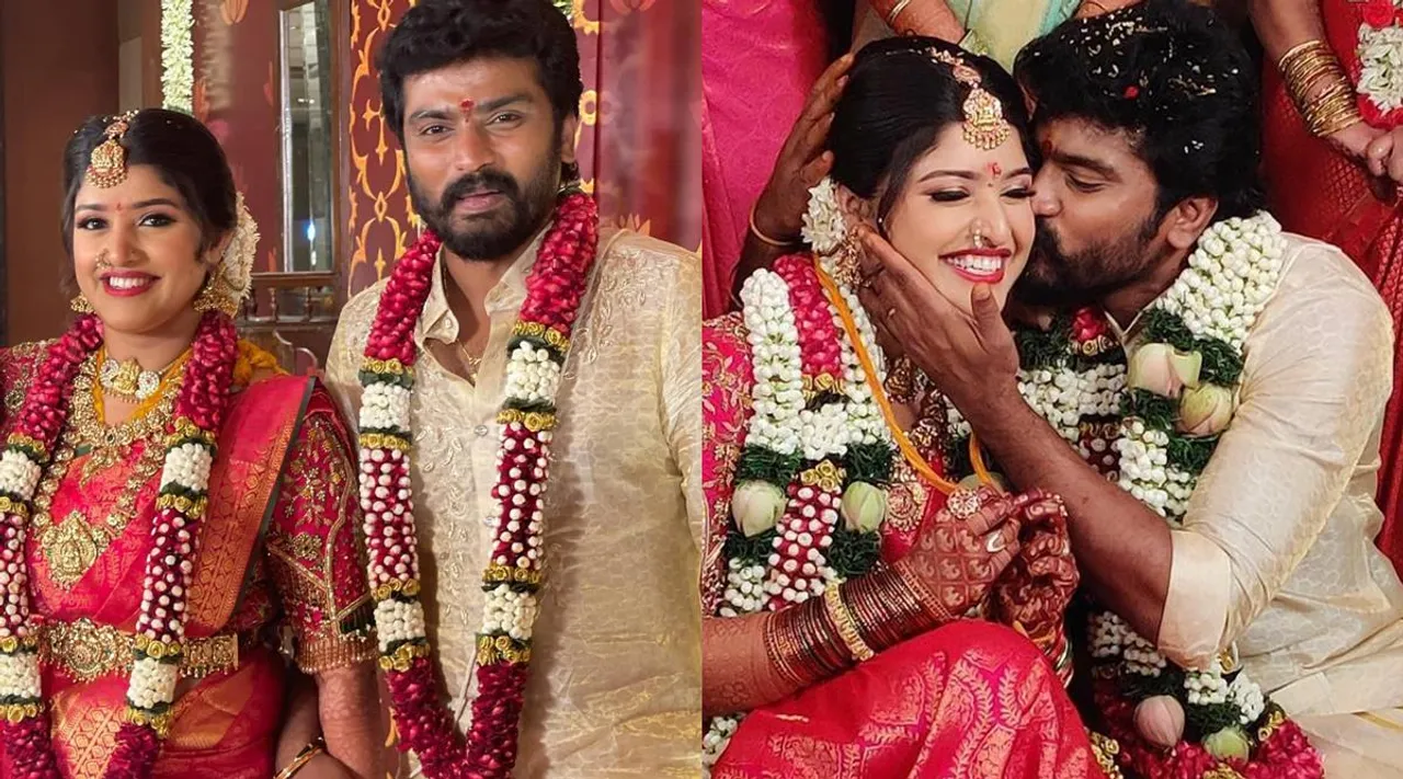 Sidhu Sid Shreya Anchan marriage, Sidhu Sid weds Shreya Anchan, Sidhu Sid, Sidhu Shreya, Shreya Anchan, Thirumanam serial, RajaRani serial, திருமணம் சீரியல், சித்து சித், ஸ்ரேயா அஞ்சன், சித்து சித் ஸ்ரேயா அஞ்சன் திருமணம், ராஜா ராணி 2, விஜய் டிவி, Raja Rani2 serial, Saravanan, SanJan, Santhosh Janani, Vijay Television, Colors Tamil, SS Thirumanam, tamil tv serial, Sidhu Sid Shreya Anchan marriage photos goes viral