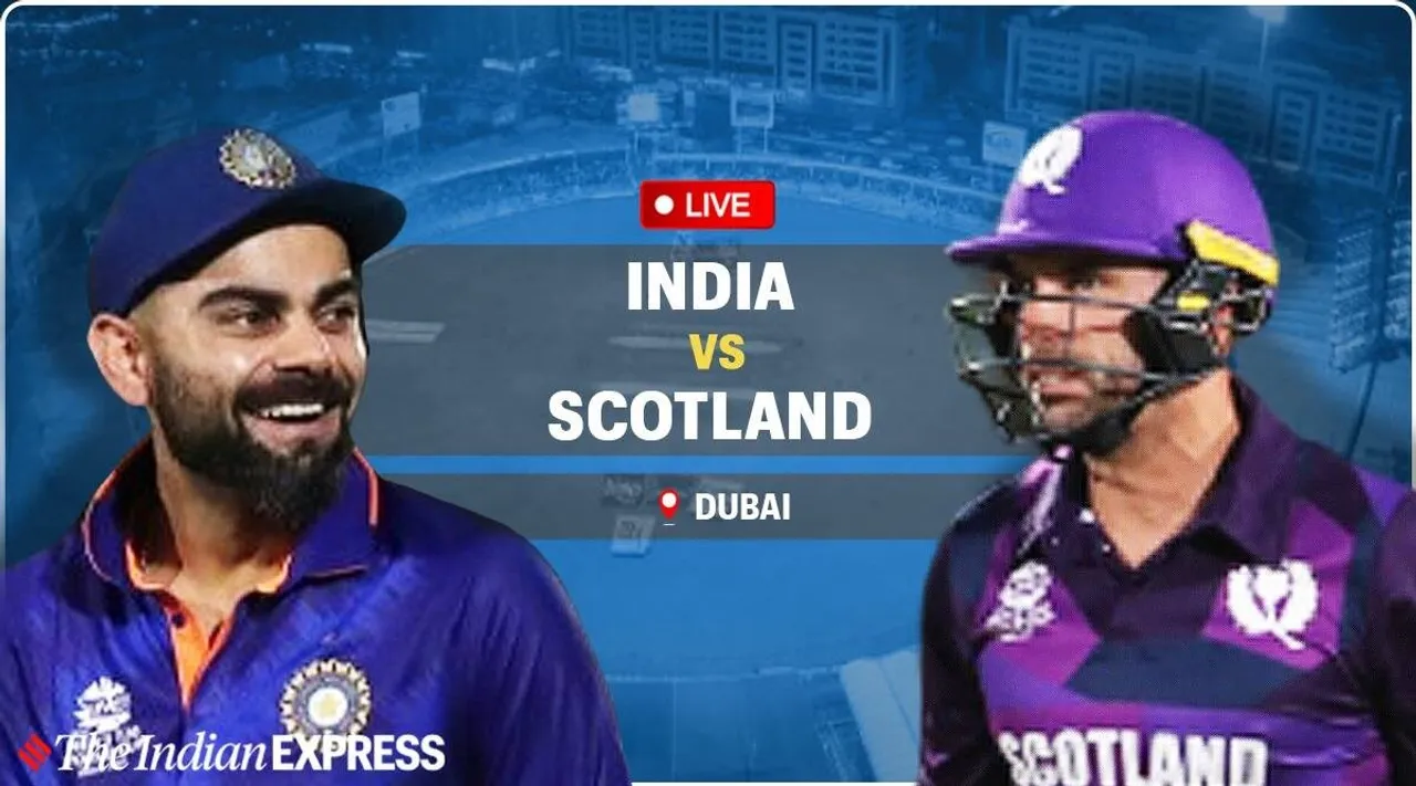 IND vs SCO live match in tamil: IND vs SCO live updates, live streaming match highlights tamil