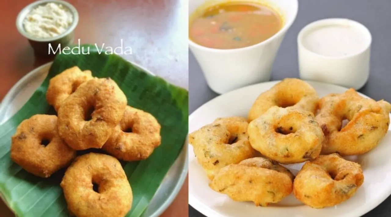 Instant Medu Vada Recipe tamil: Idli Batter Vada making in tamil