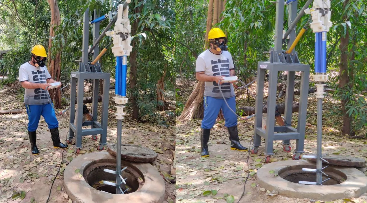 IIT-Madras students develop a robot to clean septic tanks Tamil News: