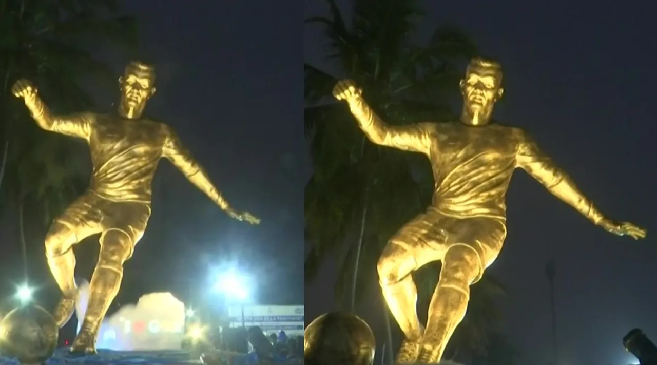 Cristiano Ronaldo Tamil News: Footballer Ronaldo's statue installed in Goa