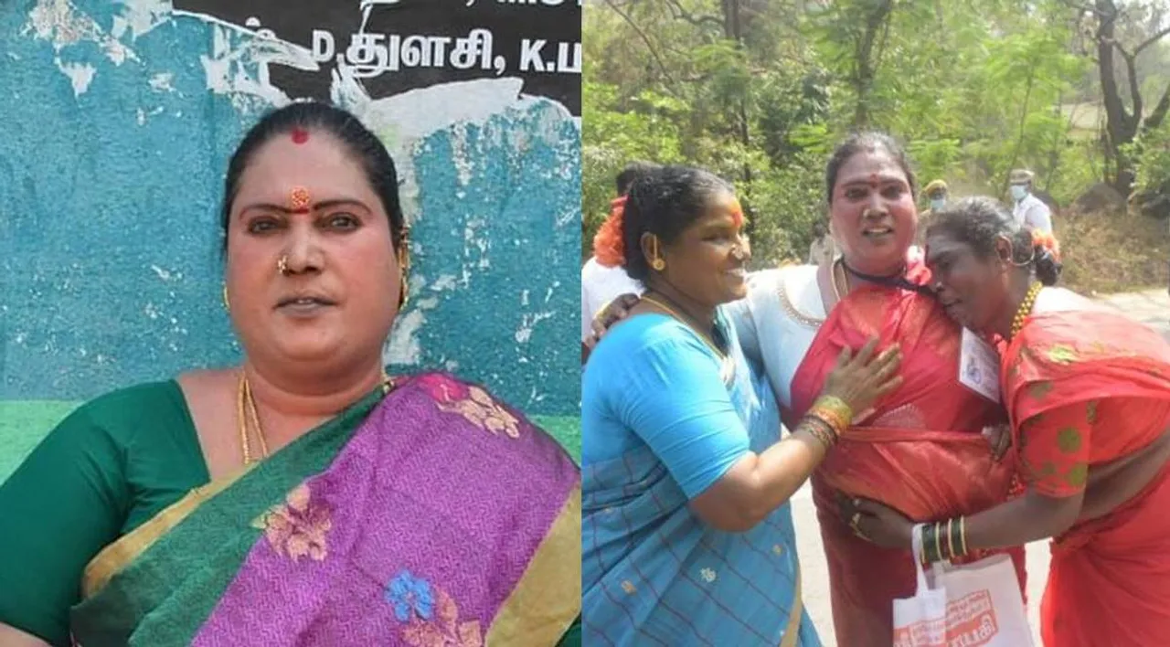 Transwoman Ganga won in Vellore urban local body elections