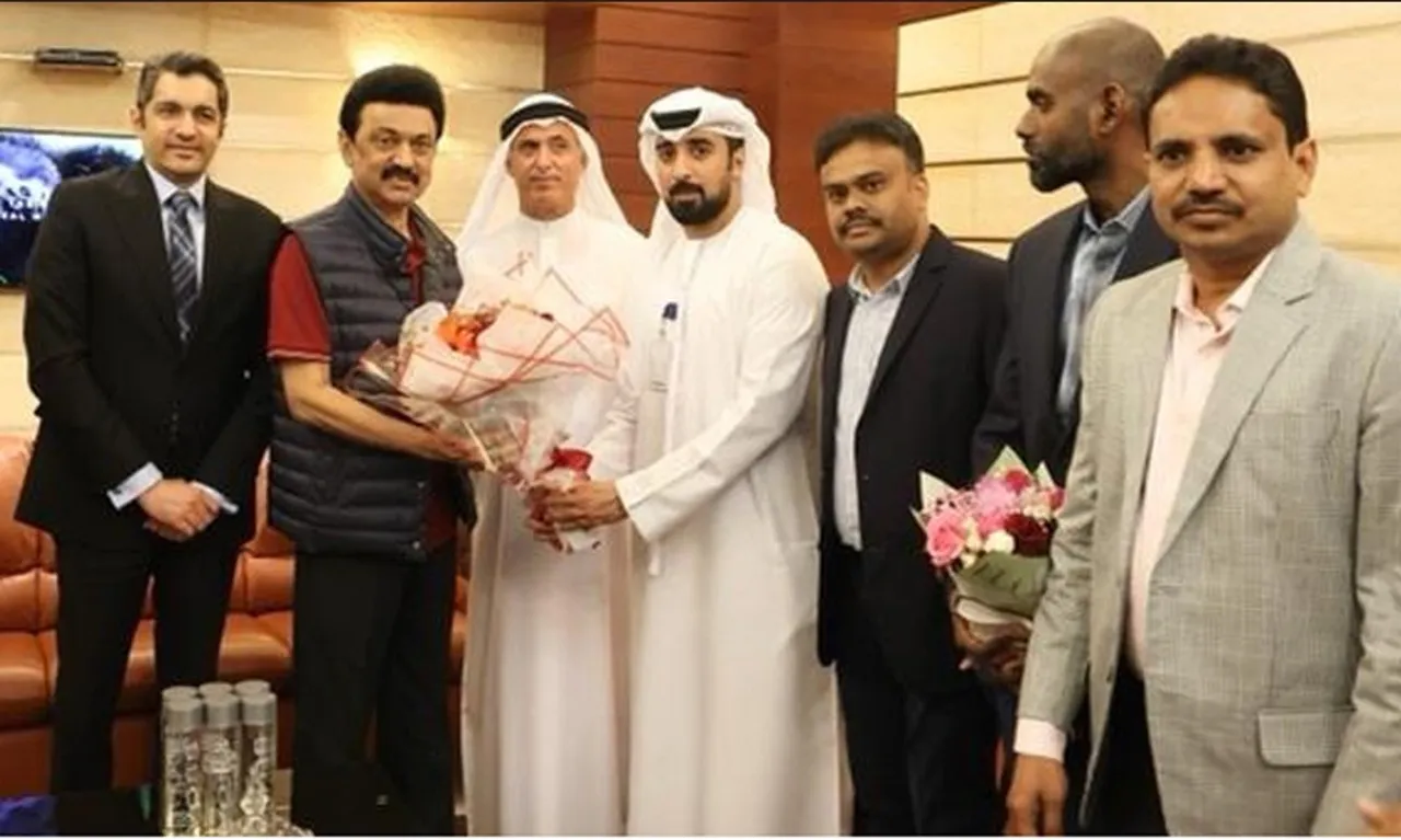 MK Stalin Dubai Visit