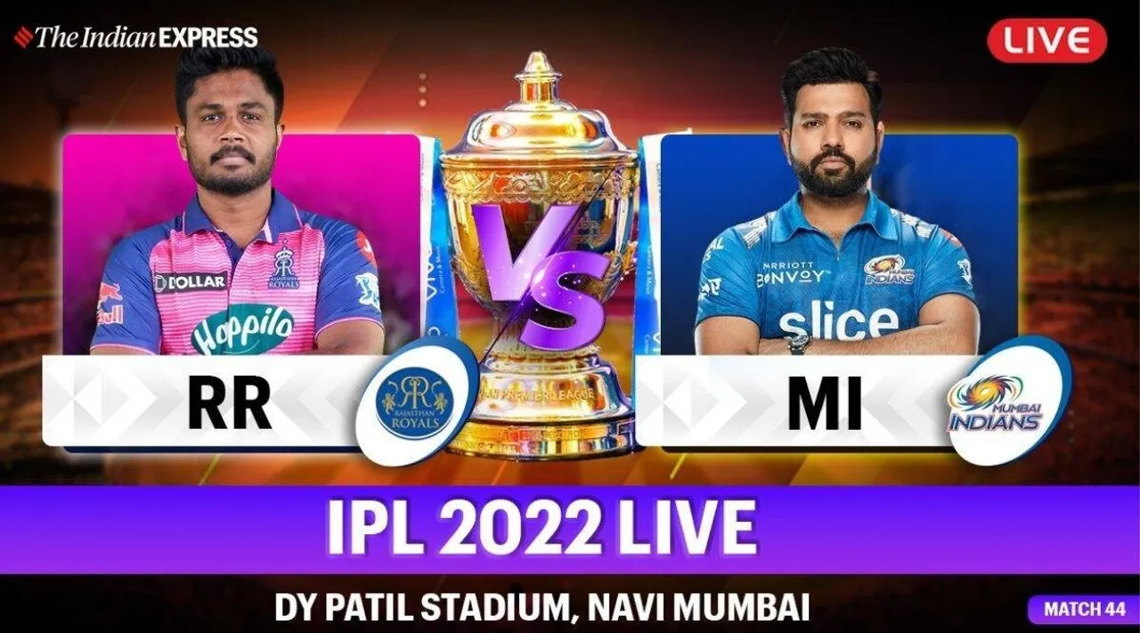 IPL 2022 RR vs MI  Live Score online