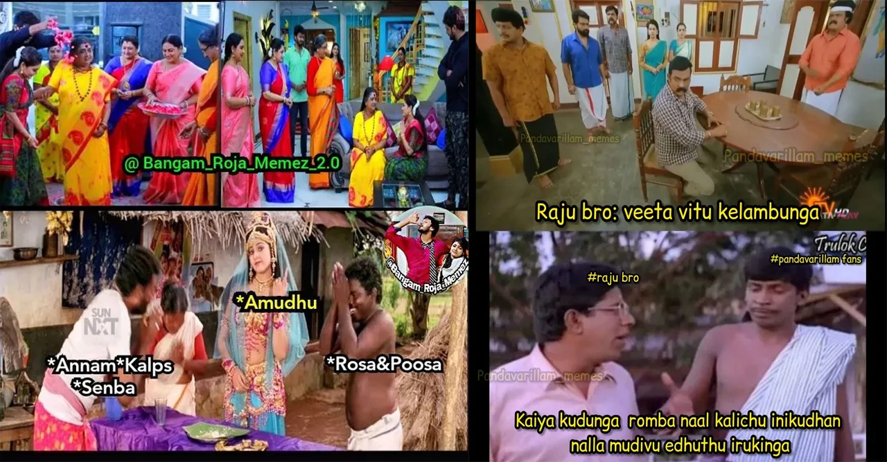 இதெல்லாம் பாத்த எல்லாரும் செம்ம கடுப்புல இருப்பாங்க போலயே... சீரியல் கலாய் மீம்ஸ்