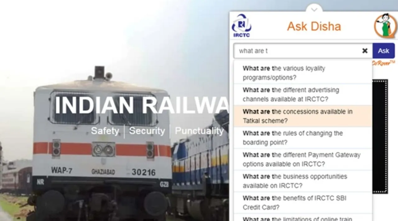 IRCTC ticket booking: book your tickets with just an OTP via Ask DISHA