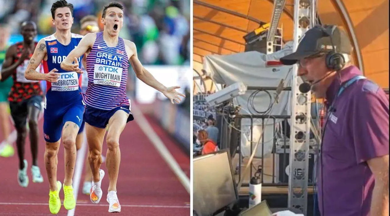 Father commentates as son Jake Wightman clinches Worlds 1500m gold viral video