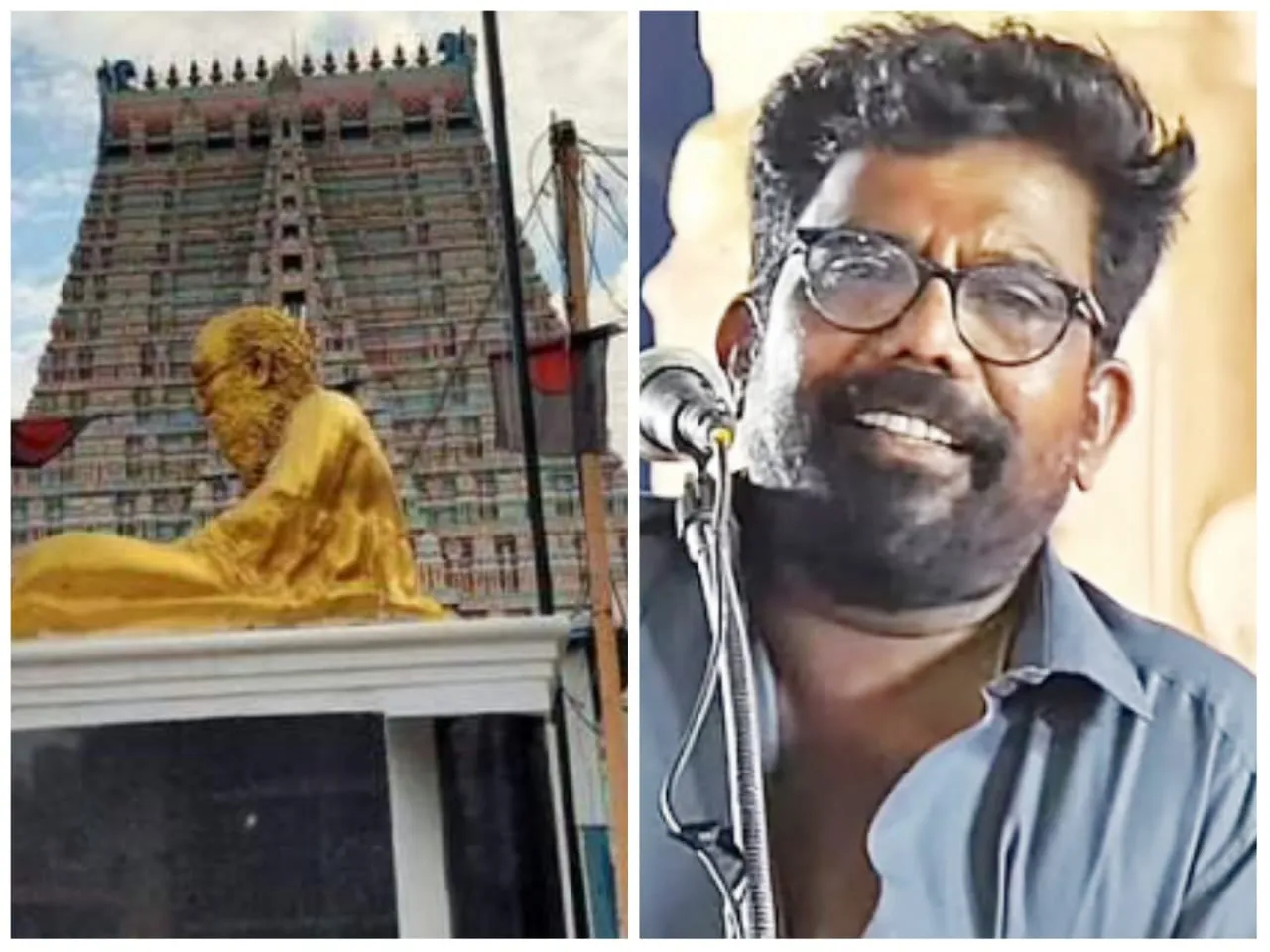 kannan speech to statue of Srirangam Periyar