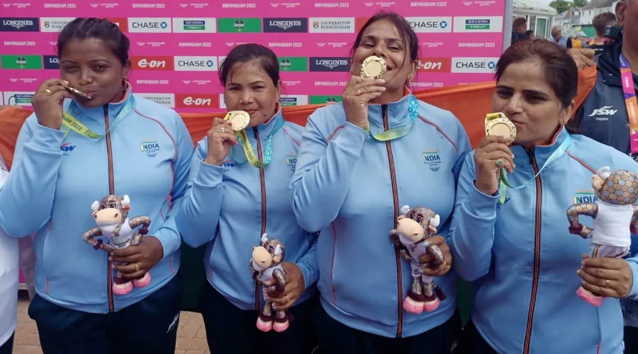 Cricket video news in tamil: Lawn Bowls winning India’s Women team Emotional Celebration