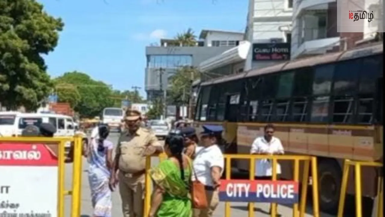 Police security for Thanthai Periyar statues in Trichy