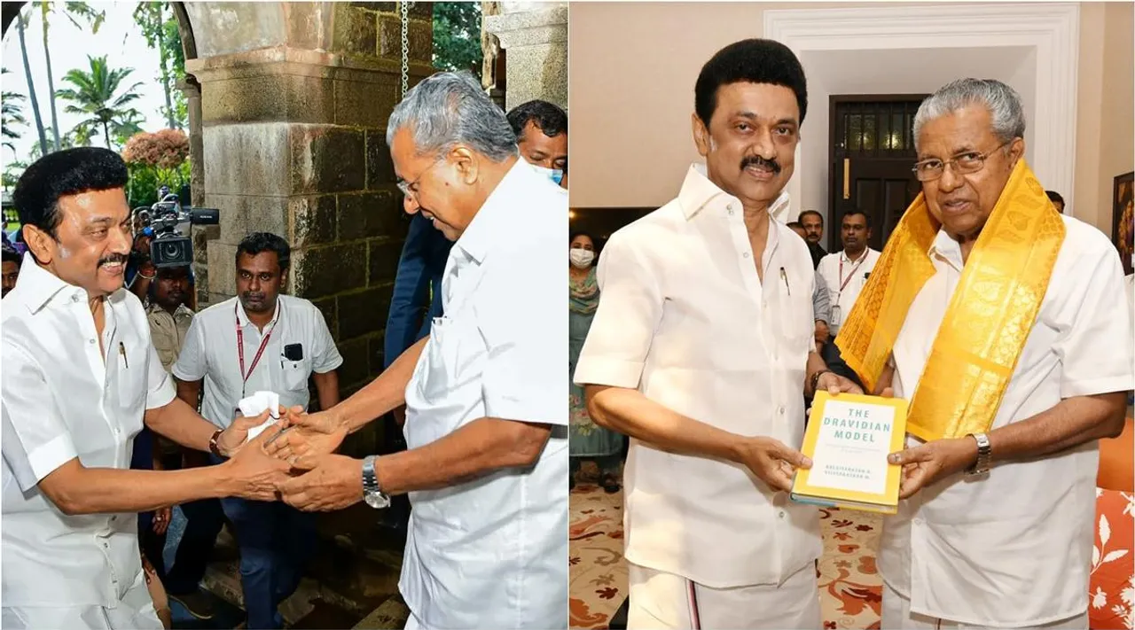 mk stalin, dmk, mk stalin visit kerala, pinarayin vijayan, south zone council meeting