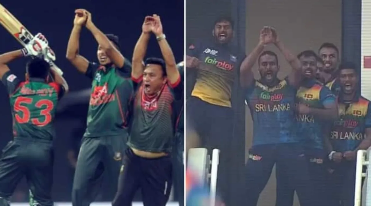 sl players celebrated win over ban with nagini dance, reason and viral video here