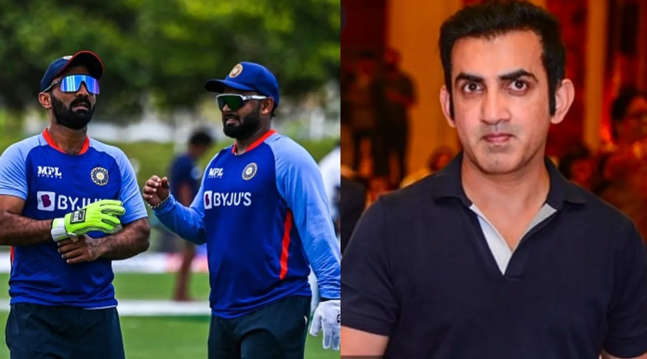 Gautam Gambhir talks about Rishabh Pant and Dinesh Karthik