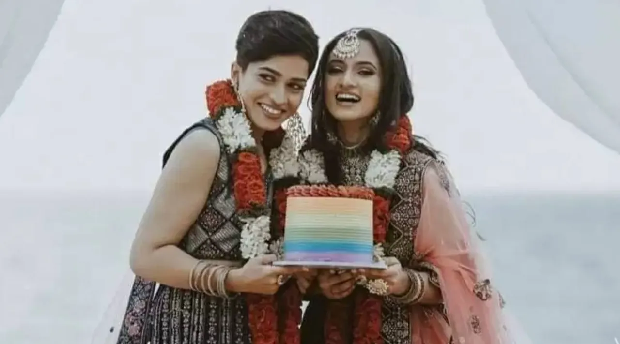 lesbian couple Adila Nazrin Fathima Noora marriage, adila nazrin, fathima noora, marriage, Adila Nazrin Fathima Noora marriage photos viral, லெஸ்பியன் திருமணம், போராடி இணைந்த நஸ்ரின் - நூரா, கேரளா, Kerala, lesbian marriage