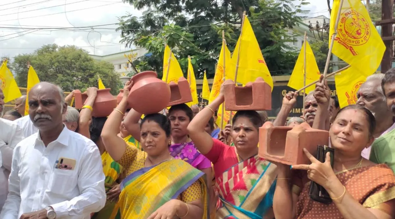 potters protest, potters demand to Tamil nadu govt, pongal festival