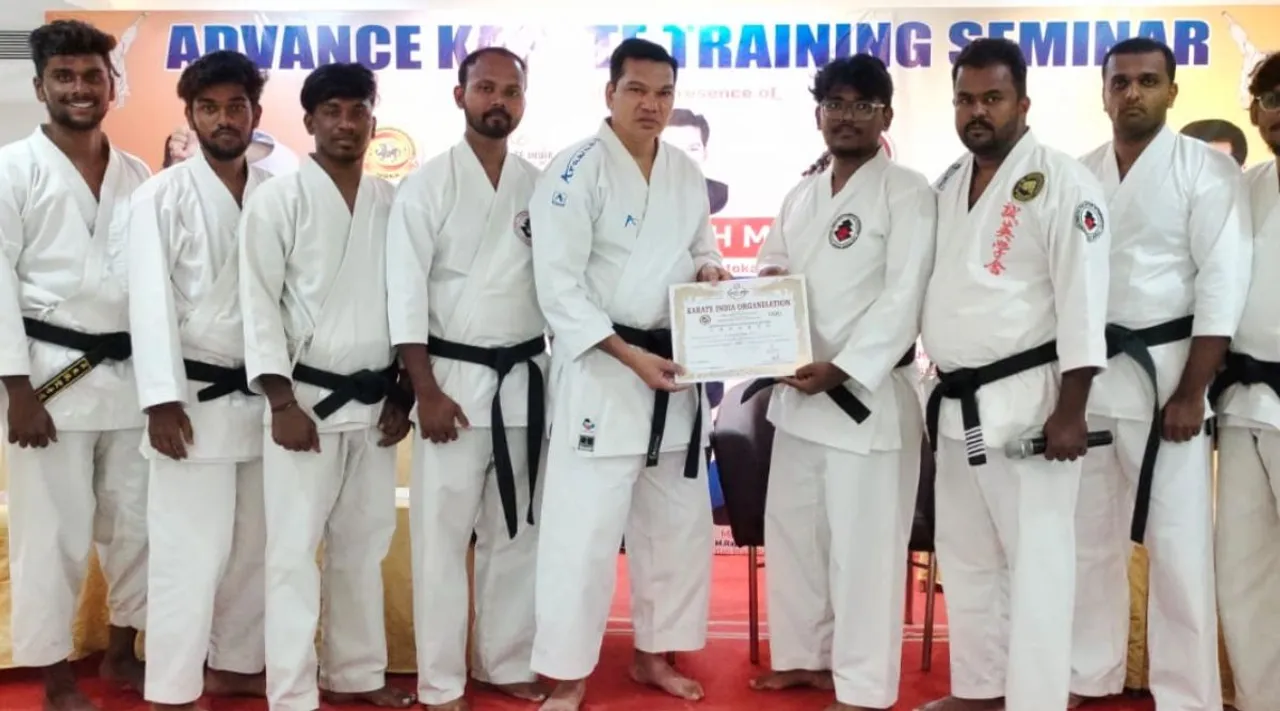 Coimbatore: Kalpesh Makwana speech at 2 day state level karate seminar