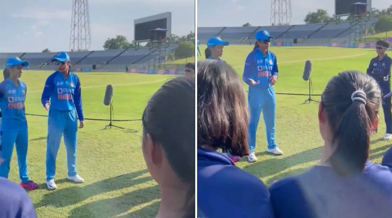 Cricket video news in tamil: Smriti gives batting tips to Thailand Women players