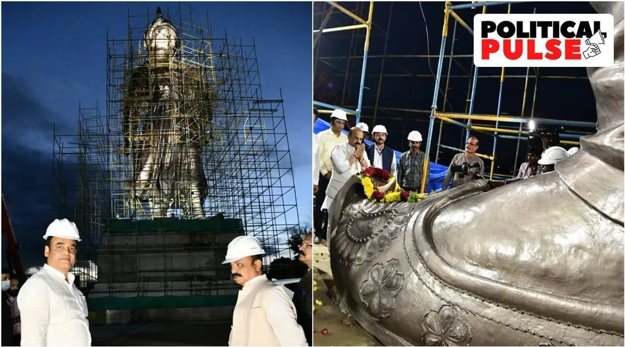 Kempegowda, Kempegowda statue, Bengaluru Kempegowda statue, கெம்பேகவுடா சிலை, கர்நாடகா, வொக்கலிகா வாக்குகள், பா.ஜ.க புதிய முயற்சி, மோடி, Bengaluru news, Tamil Indian Express news