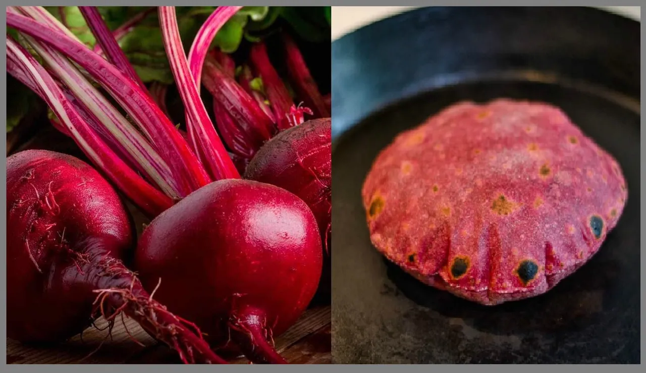 Beetroot chapathi