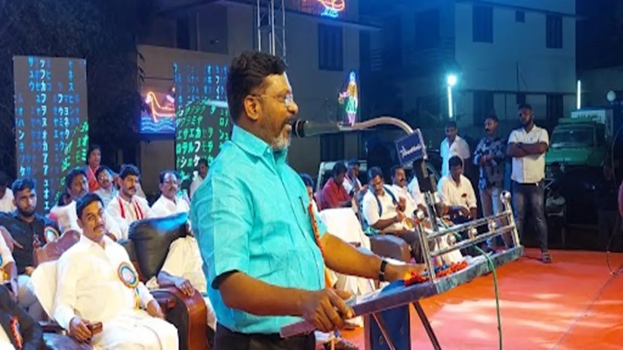 Thol Thirumavalavan participate the Arumanai Christmas function