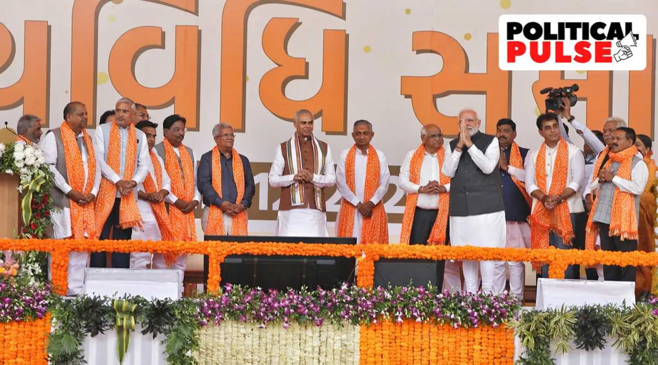 Bhupendra Patel, Bhupendra Patel cabinet, Rushikesh Patel, Raghavji Patel, Kuber Dindor, Jagdish Vishwakarma, Kanu Desai, Balvantsinh Chandansinh Rajput Gujarat assembly elections, Harsh Sanghvi, latest news Gujarat, Gujarat assembly polls